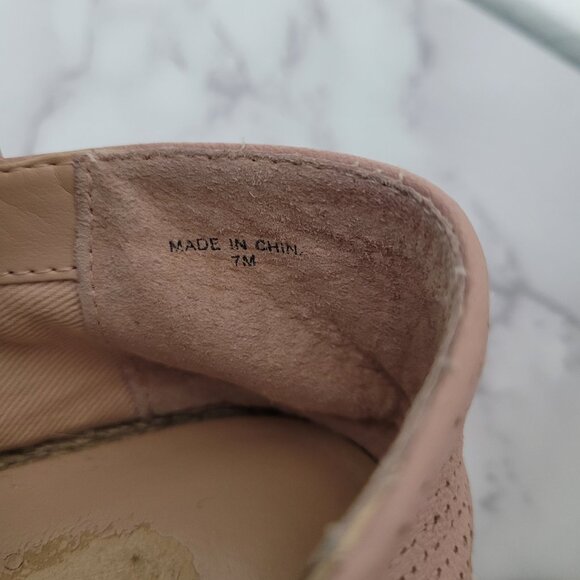 Kate Spade Perforated Leather Espadrilles – Pink, Size 7 - Picture 6 of 7